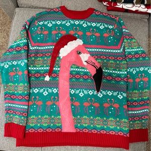 Flamingo Ugly Christmas Sweater